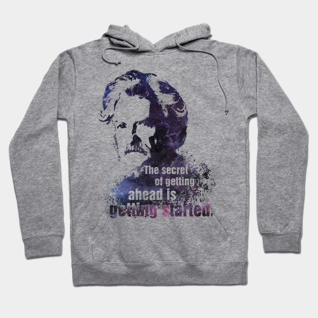 mark twain quote Hoodie by conquart